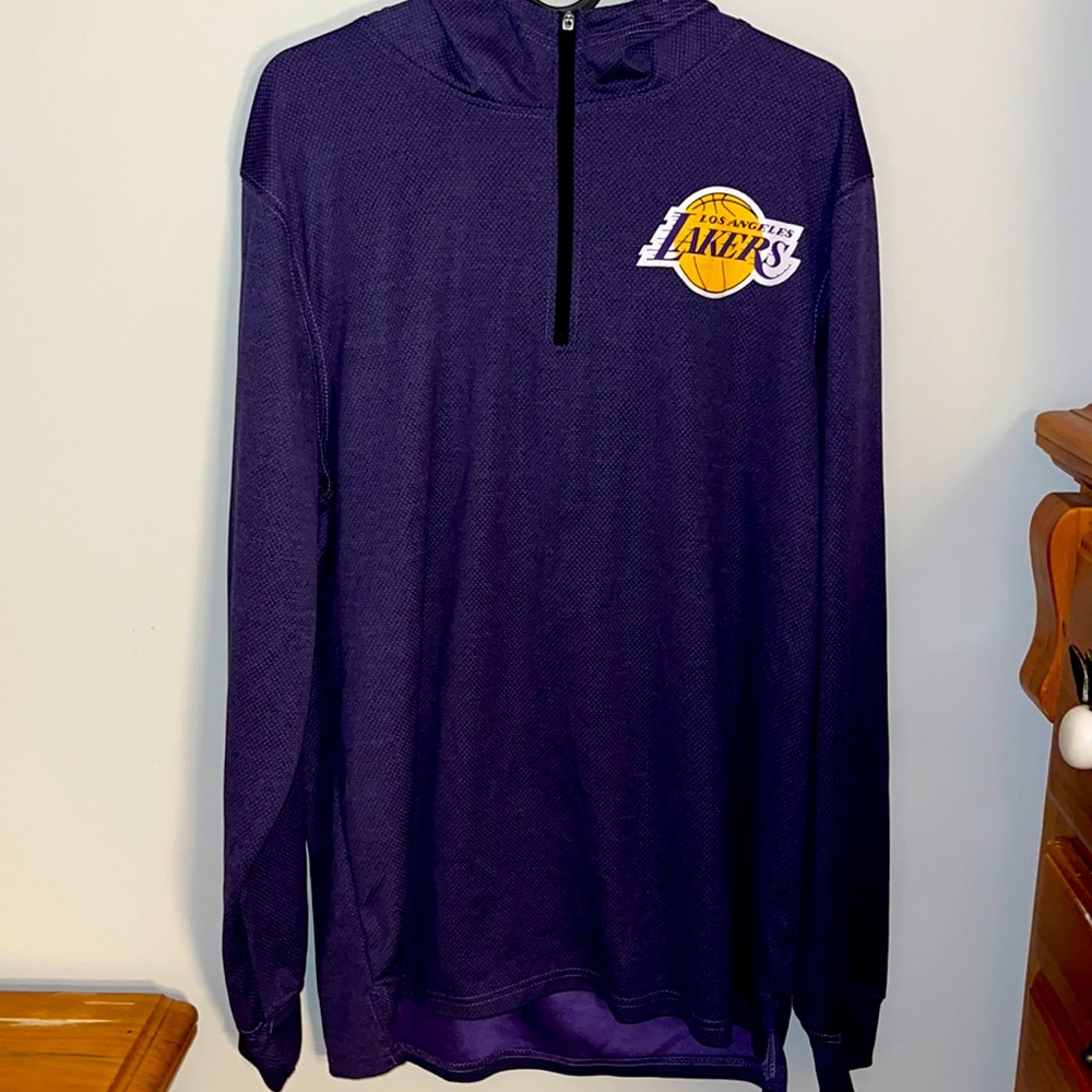 NBA Lakers half zip hoodie